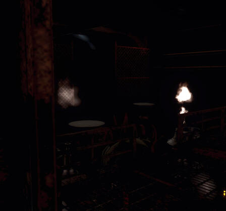 Bridge with hissing gas